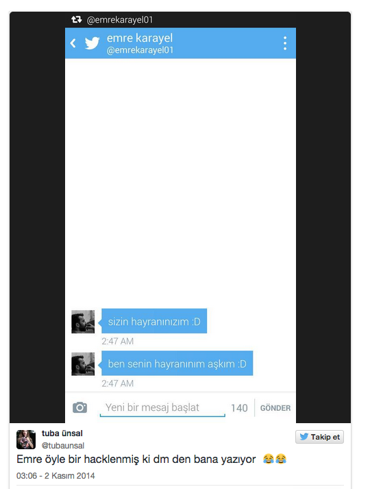 Demet Evgar'dan sonra rol arkadaşı da hack'lendi!